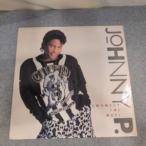 Johnny P. Connect the Dots Vinyl LP 1989 Columbia Records C 45010 Promo Gold Sta